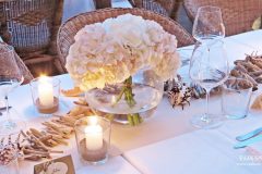 Сватбена украса морска тема