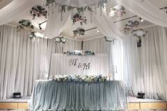 Сватбена-украса-сребърно-и-синьо-3