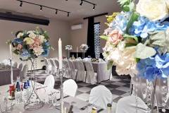 Сватбена-украса-сребърно-и-синьо-6