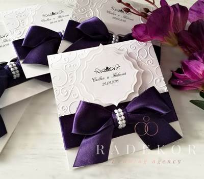 Сватбени покани - ръчна изработка