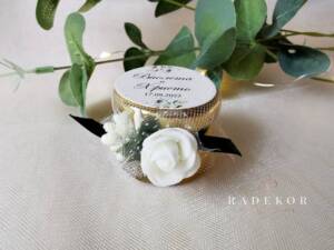 Подарък за гости Бурканче с мед евкалипт